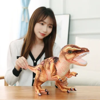 1 buc Nou Dinozaur Jucarii de Plus Desene animate Tyrannosaurus Drăguț Animal de Pluș Jucărie de Păpuși pentru copii Copii Băieți Cadou de Ziua Dropship