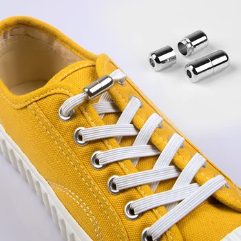 1 Pereche 110cm Elastic Nu-și lege Șireturile Catarama de Metal de Blocare Șireturi de Pantofi pentru Copii pentru Adulti Adidași Pantofi Accesorii en-Gros