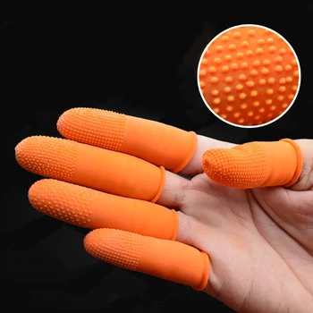 100buc Degetul Pătuțuri Natura Latex Non-toxice Portabil Multifuncțional de Unică folosință Deget Mănuși de Protecție din Cauciuc