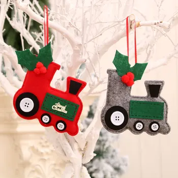 1buc Ornamente de Crăciun, de Crăciun Design Auto de Pluș Simțit Ornamente, Decorațiuni pentru Crăciun Copaci Agățat Decoratiuni