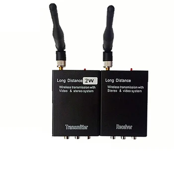 2.4 G 2W 2000 mw Wireless AV Video Sender + Receptor pentru cctv aparat de fotografiat Pentru a Monitoriza