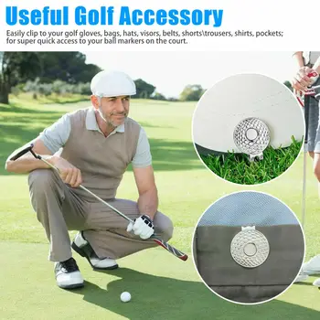 2 buc Golf Hat Clip Magnetic Metal Capac de Golf Clipuri Golf Accesorii Pentru Mingea de Golf Mark Marker