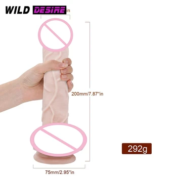 2020 Falus Falos Pentru Femei Jucării Erotice Pula pentru Femei Jucarii Anale Carnea Mare Penis artificial femeia patrunde barbatul Sex Cuplu Sex Jucării Jucării pentru Adulți