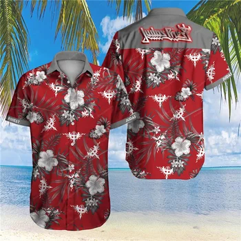 2021 Vară Calitate Harajuku Beach New Sosire Bărbați Scurt-Casual cu Maneci Anime Camasa Bluza Vrac Surfing în Hawaii-shirt