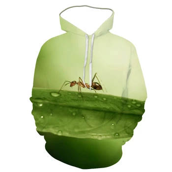2022 Animale 3D Ant Primăvara Și Toamna Noi Bărbați Print Hoodie de Moda Proaspete Si Confortabil Maneci Lungi Hoodie streetwear bărbați