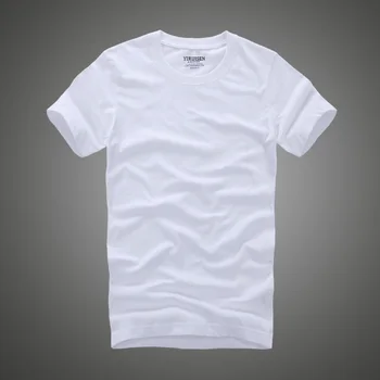 3406 Mannen tricou 100% Katoen Effen Kleur O-hals Korte Oxley T-shirt Mannelijke Hoge Kwaliteit