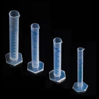 4buc/set Plastic Cilindru gradat Proces Lichid Tub de Laborator Recipient de Testare materiale de Laborator JCX1081