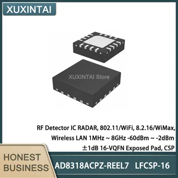 5Pcs/Lot AD8318ACPZ-REEL7 AD8318ACPZ Detector RF IC RADAR, 802.11/WiFi, 8.2.16/WiMax fără Fir LAN 1MHz ~ 8GHz -60dBm ~ -2dBm