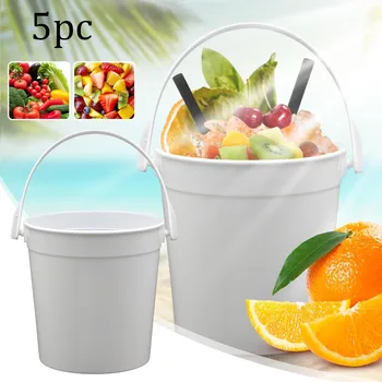 5Pcs Plastic Cocktail, Cupe Pentru Băuturi Nimic, Dar O Cana de Idei de Partid Reutilizabile Pumn Boluri de 1 Litru Găleată de Gheață Smoothie Găleată