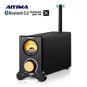 AIYIMA Audio A02 Bluetooth TPA3116D2 Amplificator QCC3034 Aptx Receptor Stereo 100W Home Audio Clasa D Putere Digital Amp w/Metru VU