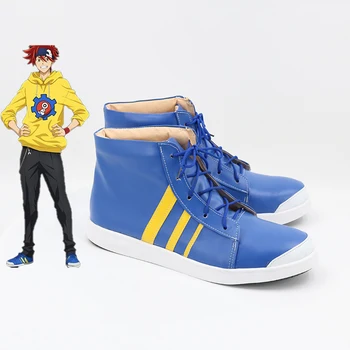 anime SK8 Infinity Reki Kyan Cosplay Pantofi de Costum de Halloween Accesorii elemente de Recuzită goth pantofi Albastru pantofi de panza
