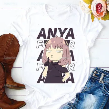Anya Falsificator Femei Desene animate Mama Vară Doamna T-shirt de Sus Yor Falsificator Spion X FAMILIEI T Shirt Doamnelor Femei Grafice de sex Feminin Tee T-Shirt