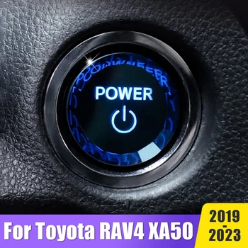 Auto Styling Accesorii Pornire Motor Buton de Oprire a Înlocui Capacul Garnitura Capac de Protecție Pentru Toyota RAV4 XA50 2019 2020 2021 2022 2023