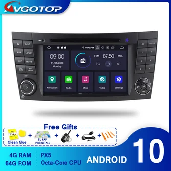 AVGOTOP Android 10 Radio Car DVD Player pentru MERCEDES-BENZ E W211 E200 E220 E240 E270 E280 GPS Carplay Multimedia