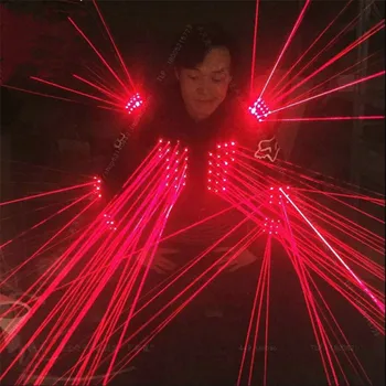 BC28 laser Roșu costume de dans robot costum om dj cantareata etapă poartă o rochie de pânză de partid de performanță costum disco ktv