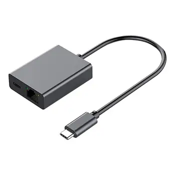 C Usb La Rj45 Ethernet Adaptor de Tip c Gigabit Ethernet Card Converter AdapterFor Tv (4k) Telefon Mobil, Tableta Rețea