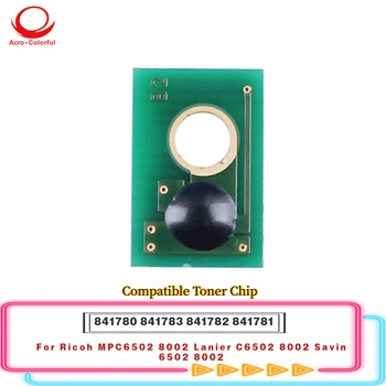 Cartuș de Toner Chip Pentru Ricoh MPC6502 8002 Lanier C6502 8002 Savin 6502 8002 Reset Copiator Laser Printer