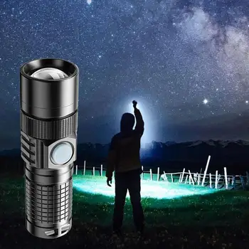 Cea mai Puternica Lanterna LED-uri USB Reîncărcabilă Lanterna de Mare Putere Lanterna Felinar bătaie Lungă Lampă de Mână Pentru Camping
