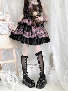 Ceai japonez petrecere sweet lolita pantofi vintage cap rotund gotic platforma femei pantofi drăguț dantela bowknot kawaii pantofi loli cosplay