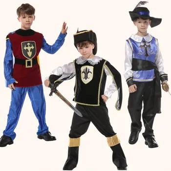 Copil copii de Halloween Rege cavaler Costume prințul de la Roma Costume de Samurai Războinic Cosplay Jocuri uniforme băiat de Îmbrăcăminte