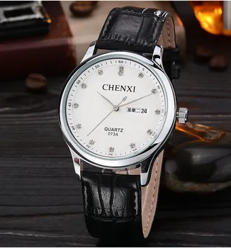Cuarț ceas pentru bărbați 2018 CHENXI brand de top de Moda Curea din Piele ceasuri ceas Casual Oameni de Afaceri ceasuri Relogio Masculino