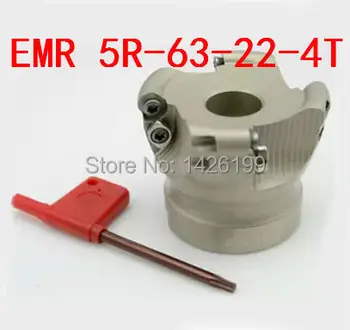 Cumpărături gratuite EMR-5R-63-22 -4T Fata End freze Indexabile Plat de Degroșare și Tăiere ,Frezare CNC Cutter