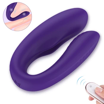 Cupluri Vibratoare Pentru Femei De Silicon De Tip U Vagin Stimulator Clitoris Masaj Sex Feminin Masturbator Vibrator Adulți Erotice Jucarii Sexuale