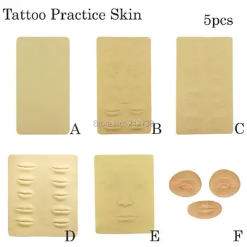 De înaltă Calitate 5pcs Tatuaj 3D Practică Pielea buzelor Ochii spranceana practică piele pentru elevul să folosească machiaj permanent practică piele