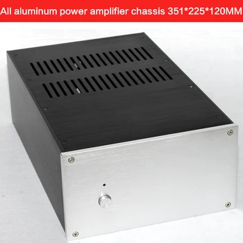 DIY din aluminiu Amplificator de Putere Șasiu WA120 Audio Mono Caz de Alimentare Shell Multi-scop Cabina 351*225*120MM