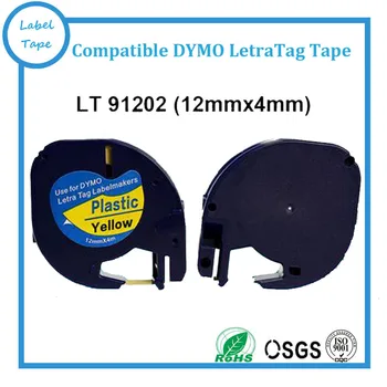 DYMO Letratag plastic eticheta banda 12mm x 4m 1/2