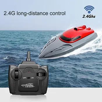 Eco-friendly de Curse RC Vas rezistent la apa Anti-interferențe de Control de la Distanță cu Barca cu motor Wireless Barca RC 1 Set