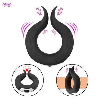Electric Inel Vibrator Pentru Femei Clitorisul Sfârcuri Marirea Sanilor Bărbați Curea Pe Penis Scula Blocare Jucarii Sexuale Cupluri Erotic