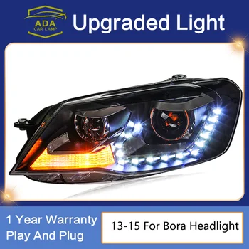 Față de Lumină 2013-15 far cu LED-uri Pentru Volkswagen Pentru Bora LED-uri Lampa de Cap Cu Fi-xenon Proiector