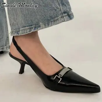 Femei Sandale De Moda Sexy Designer De Pantofi Cu Tocuri De 2022 Noua Petrecere De Vara Rochie De Designer De Pantofi Diapozitive Subliniat Toe Mujer Zapatos