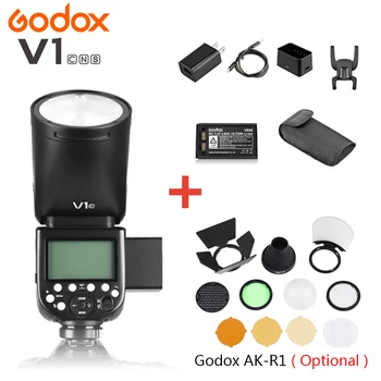 Godox V1 V1S/V1N/V1C/V1O/V1F TTL Li-ion Cap Rotund Camera Speedlight Flash Pentru Nikon/Sony/Canon/Fujifilm/Olympus w/ XPRO Declanșa