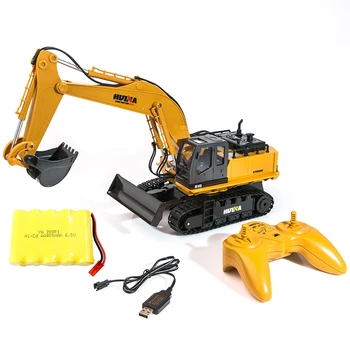 HUINA 1:16 11Channel Complet Funcțional de Control de la Distanță Excavator Construcție Tractor Excavator Jucărie Cu 2.4 Ghztransmitter
