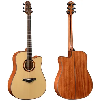 LeChant LS-DC30 Secțiune Solid Spruce Top Chitara Acustica din lemn de Mahon, Laterale Și Spate 41 Cm Guitarra pentru Practica