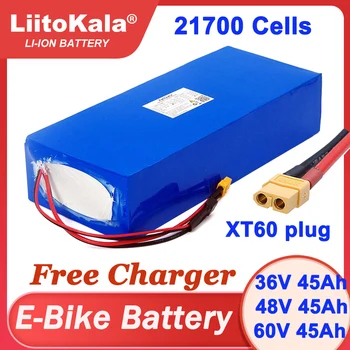 LiitoKala 36V 48V 60V 45Ah E-bike Baterie 21700 Bateria cu Litiu Pentru Biciclete Electrice, Scutere Electrice Gratuit Încărcător 54.6 V V 67.2