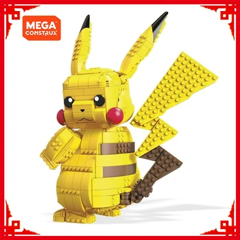 Mega Construx 806PCS Pokemon JUMBO Pikachu Blocuri Ibrahimovic Evoluția Bloc Puzzle Jucării pentru Copii Cadou de Ziua FVK81