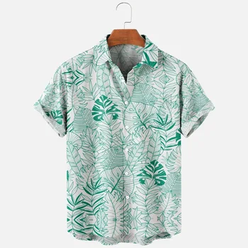 Moda barbati Camasi Hawaiene Tropicale Camicias de Imprimare 3d Confortabil Casual Un Buton Tricouri Maneca Scurta Beach Haine Supradimensionate 17