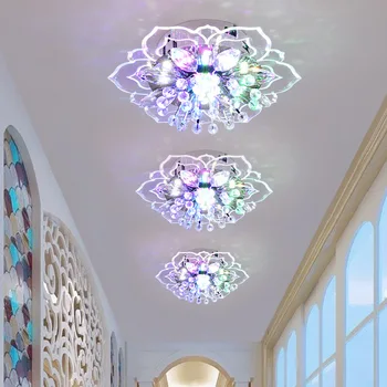 Moderne de Cristal Petale de LED-uri Plafon Candelabru pentru Culoar, Hol, Coridor, Scari Villa Galerie Bucătărie, cafenea de Interior, Lumini