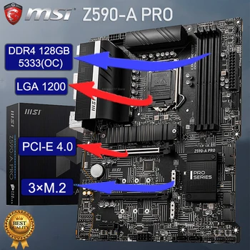 MSI socket LGA 1200 Z590-O PRO Z590 Placa de baza PCI-E 4.0 128GB DDR4 5333(OC) SATA III Intel 11 Gen 1200 Placa de baza Placa-mama Nou