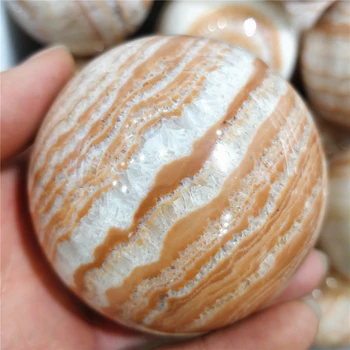 Naturale Rare Multi-Strat Galben Rodocrozitul Bile De Cristal Tipul De Piatră Prețioasă Cuarț Minerală Sfera Meserii Colectarea Pietre De Ornament