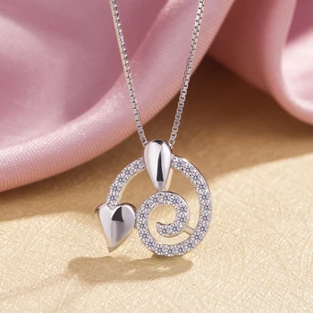Noi Feminin Elegant 100% Argint 925 Coliere Pandantiv Charm Cravată Coliere Pentru Femei Bijuterii Fine Cadou
