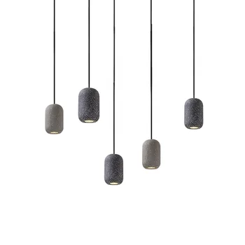 Nordic minimalist modern, singur cu capul de ciment lampă de pandantiv creative restaurant showroom dormitor noptieră cu lampă de agățat
