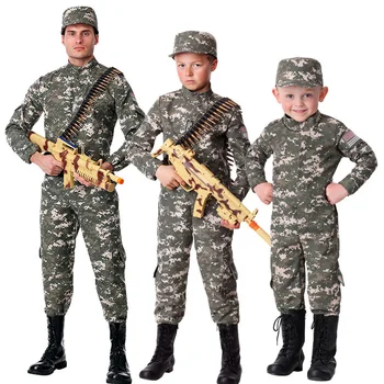 Noul camuflaj uniforma militară pentru aldult copii trening baiat forță specială de luptă sacou pantaloni armata soldat haine