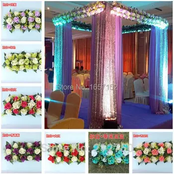 Nunta aranjament de nunta de nunta Artificiale de mătase crescut arc de flori de nunta de decorare flori rând cadru de flori 10buc/lot