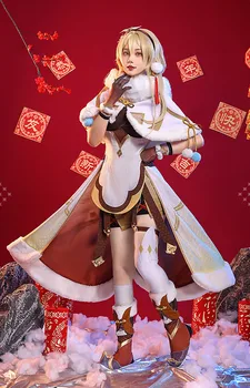 Pre-vânzare Joc Genshin Impactul articolul a fost adăugat Cosplay Costum de Anul Nou Salutări Figura Uniforme Activitatea de Petrecere, Joc de Rol Îmbrăcăminte