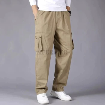 primavara-vara pantaloni Cargo Pantaloni pentru barbati pantaloni pantaloni casual pentru barbati stil Militar pantaloni Barbati ușă afară buzunarele de la pantaloni