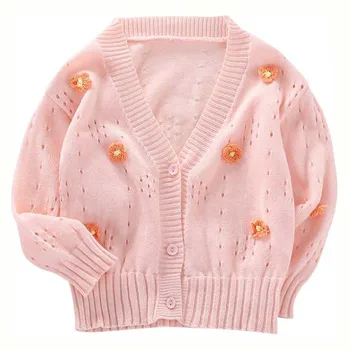 Primăvara pulovere pentru fetite tricotate bluza V-neck moale, confortabil, la modă pulovere copii bottom tricou fata jacheta